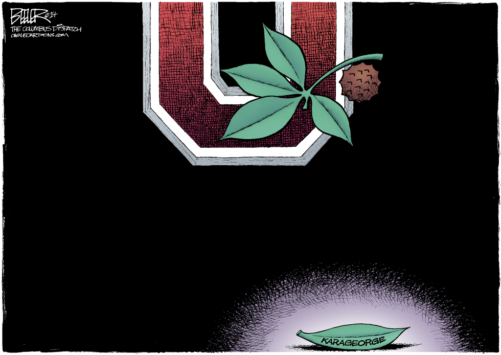  LOCAL OH - FALLEN BUCKEYE by Nate Beeler