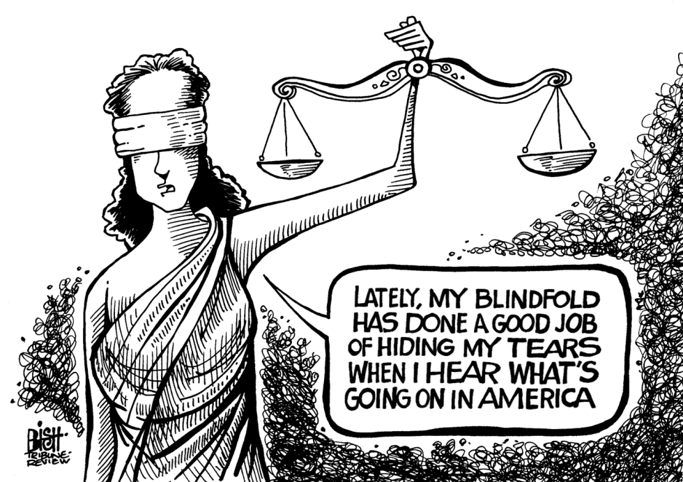 JUSTICE IN AMERICA, B/W
