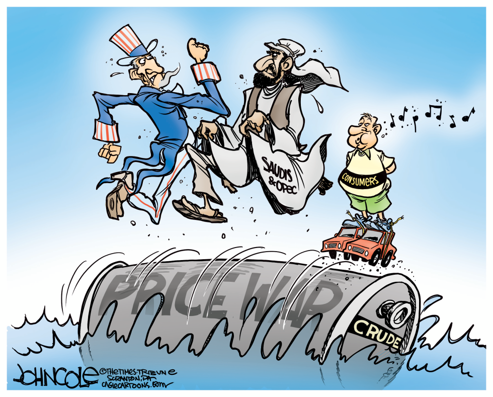 Oil price war and consumers COLOR