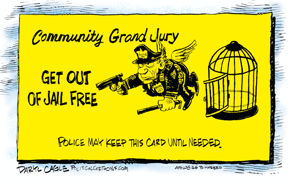  POLICE GET OUT OF JAIL FREE by Daryl Cagle