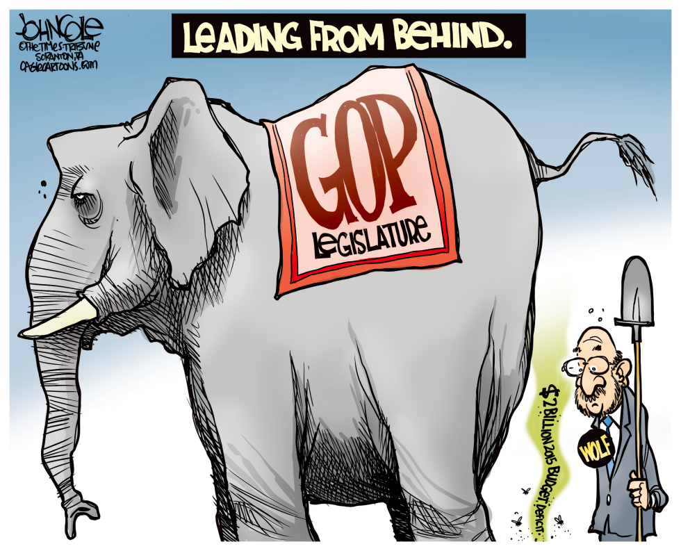 LOCAL PA --Wolf and the deficit COLOR