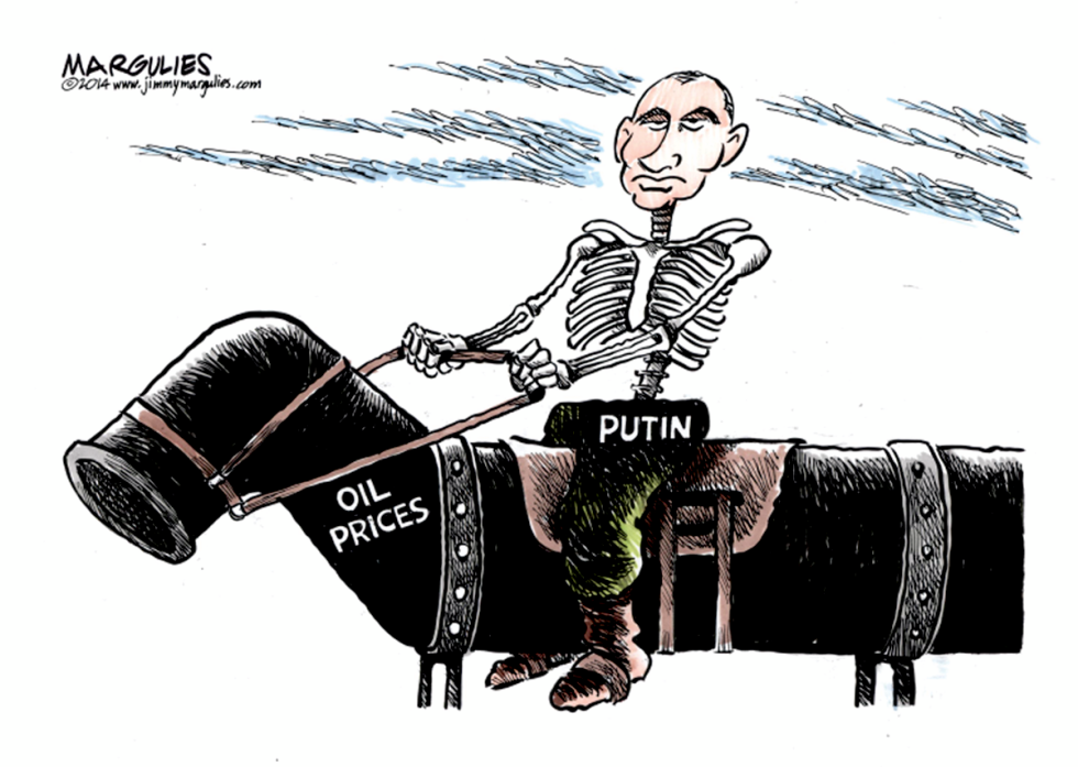Putin and dropping oil prices color