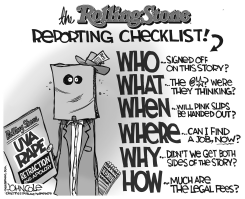 ROLLING STONE RAPE STORY BW by John Cole
