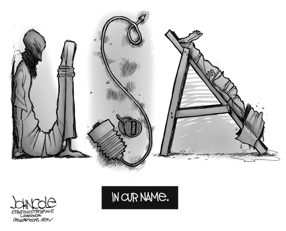 USA torture BW