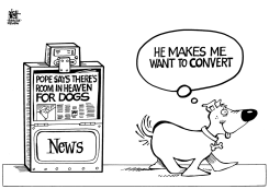 DOGS IN HEAVEN, B/W by Randy Bish