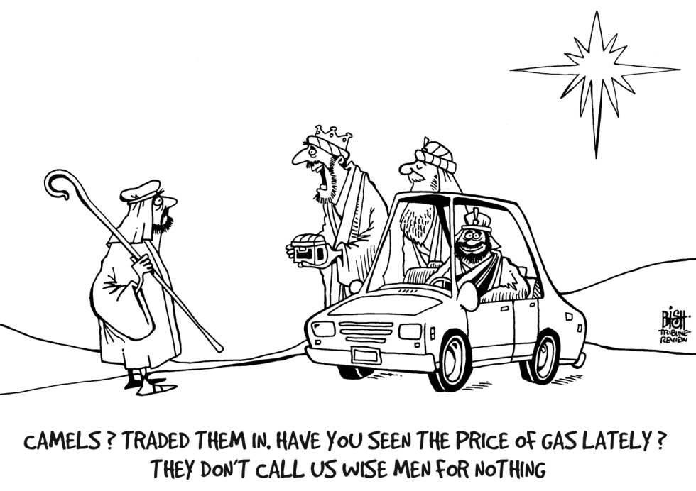 GAS PRICES, B/W