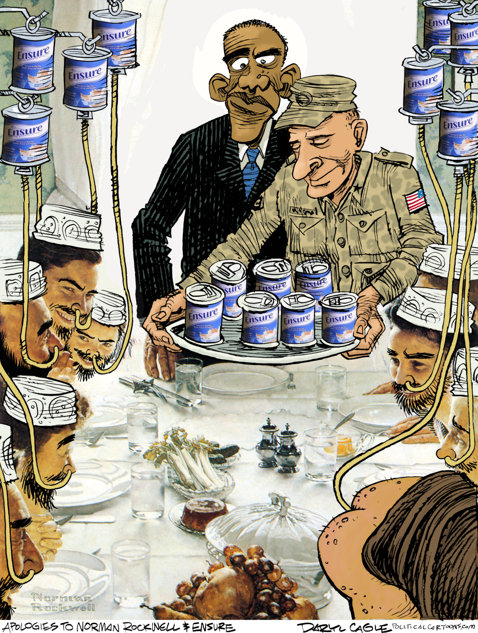Dinnertime at Guantanamo Revised with Rectal Feeding