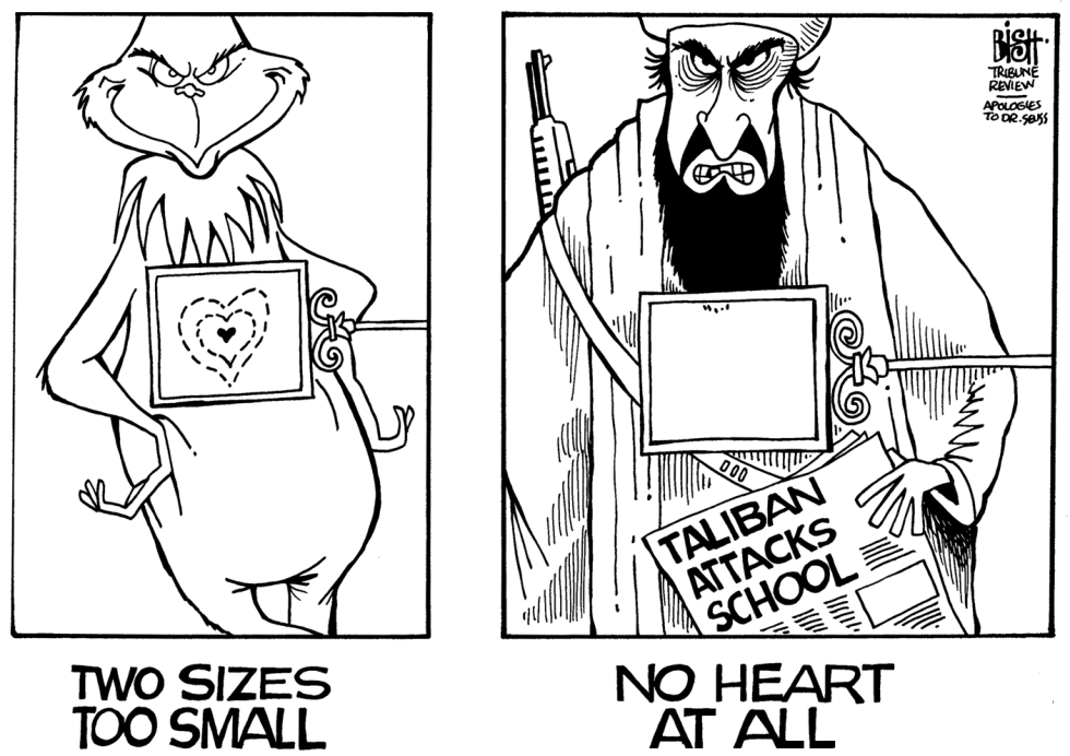 TALIBAN ATTACKS SCHOOL, B/W