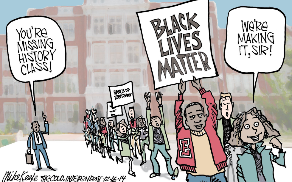  BLACK LIVES MATTER by Mike Keefe