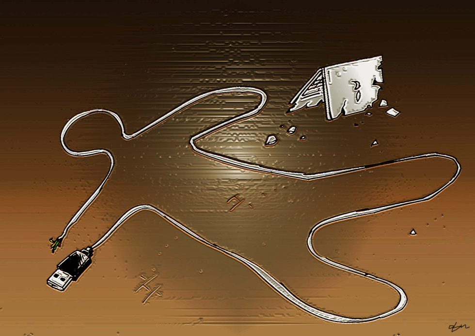 Plugged in Crime Scene