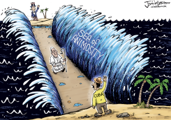 CUBA AND POPE by Joe Heller