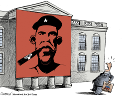 OBAMA THE CUBAN  by Patrick Chappatte