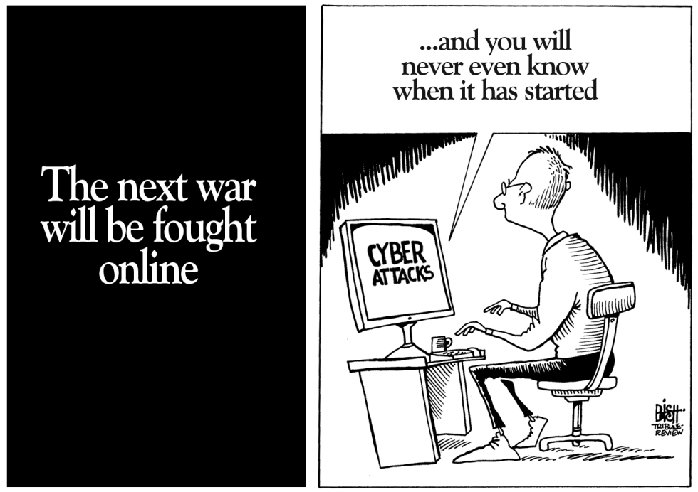 CYBER ATTACKS, B/W