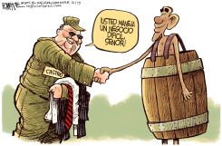 OBAMA Y CASTRO /  by Rick McKee