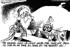 CYBER-HACKING by Milt Priggee