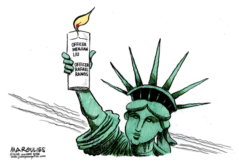 2 NYPD Officers Killed color