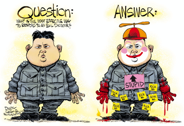 Image result for kim jong un cartoons 2017