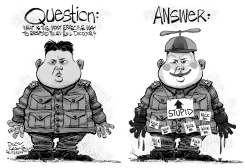 NORTH KOREA RESPONSE by Daryl Cagle