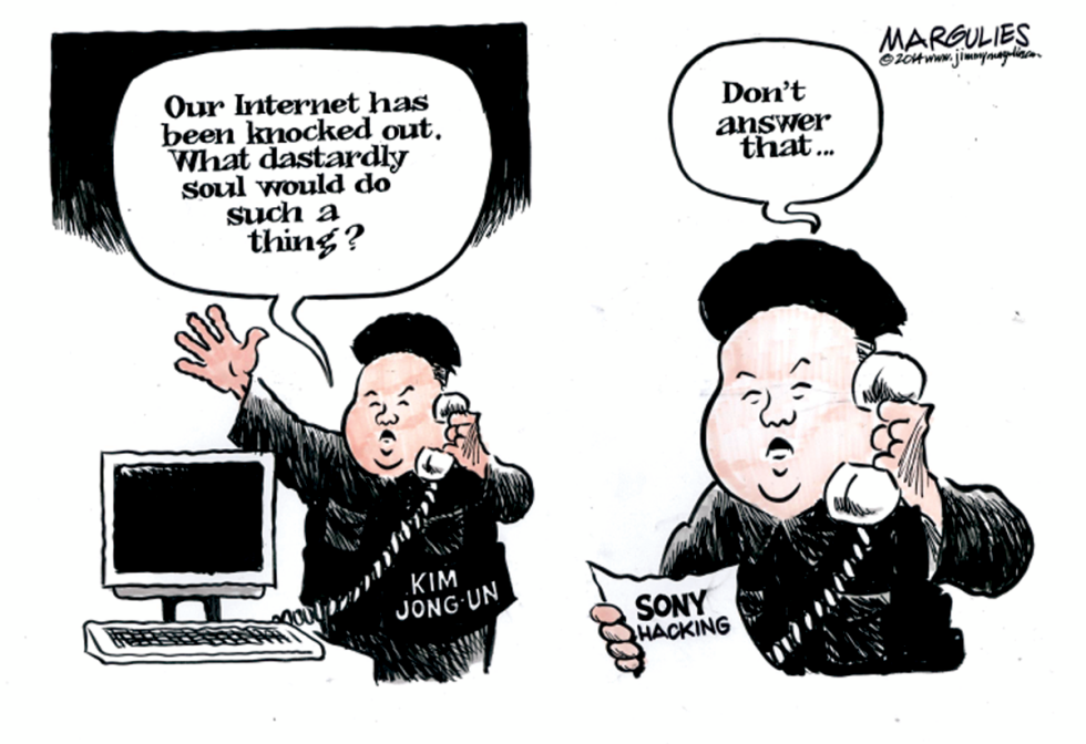 North Korea cyber attacks color