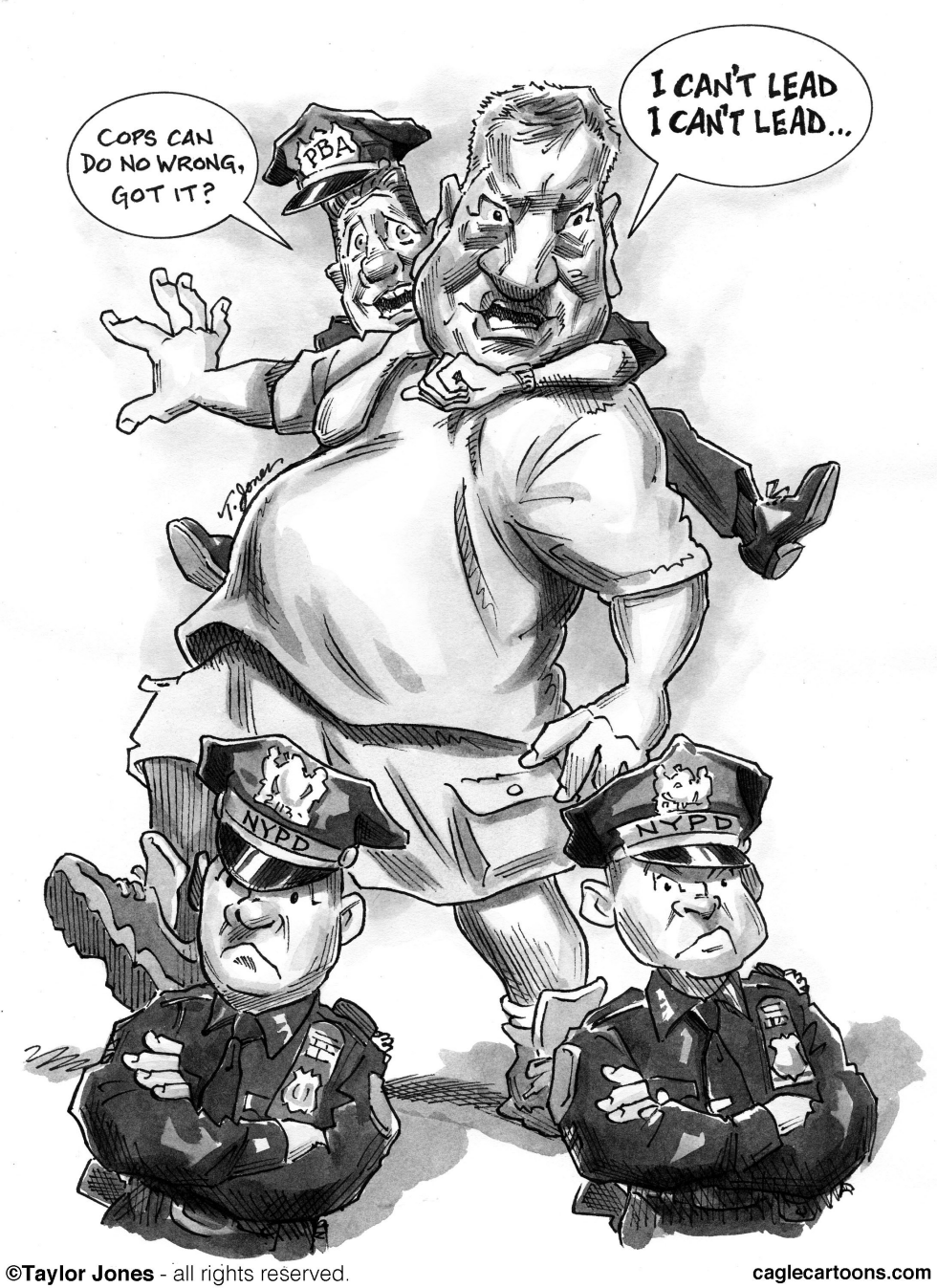  NYPD VERSUS MAYOR DE BLASIO by Taylor Jones