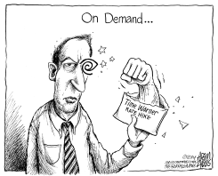 TIME WARNER RATE HIKE by Adam Zyglis