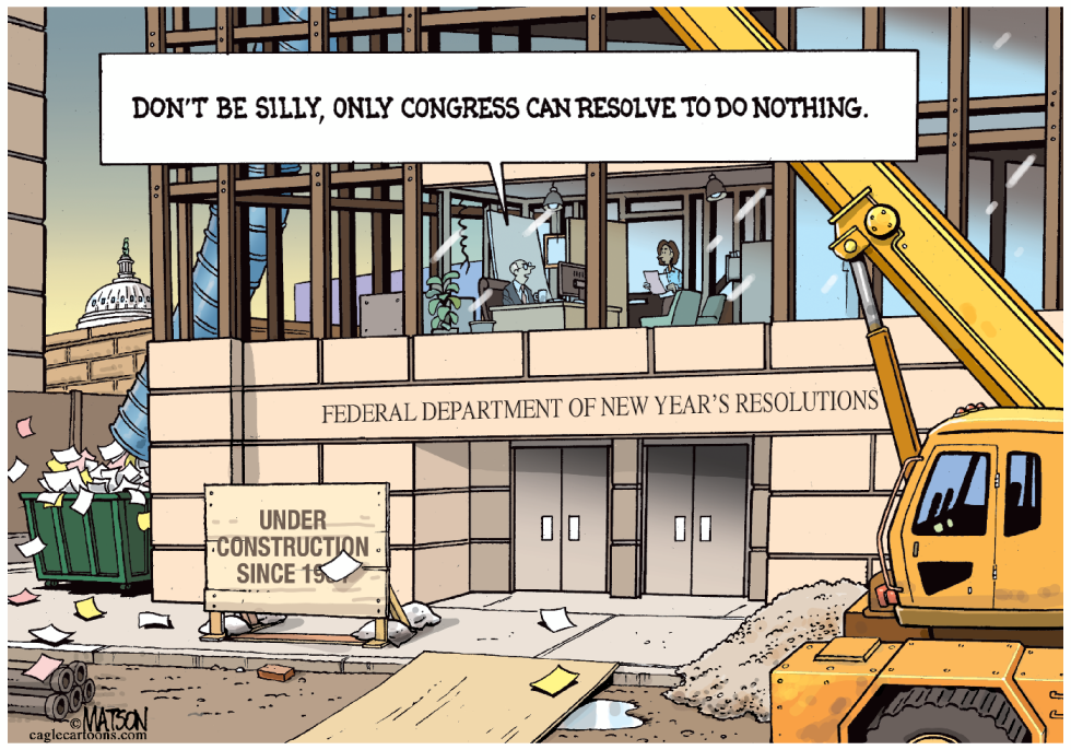 Federal Department of New Year's Resolutions- COLOR