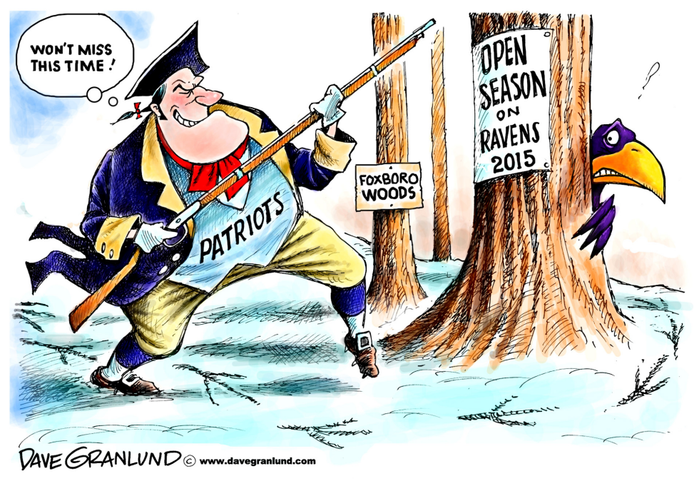  PATRIOTS VS RAVENS 2015 by Dave Granlund