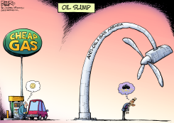 CHEAP GAS  by Nate Beeler