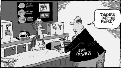 STATE EMPLOYEE RAISES by Bob Englehart