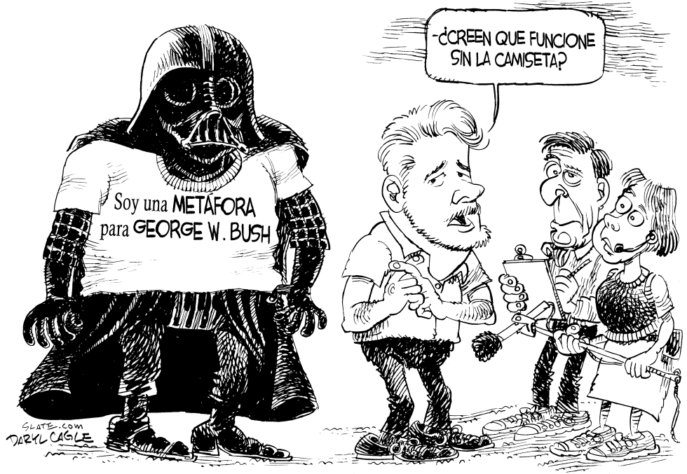  METAFORA DE VADER by Daryl Cagle