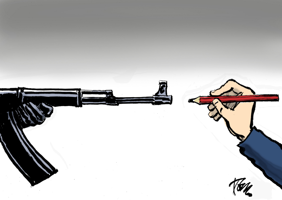  CHARLIE HEBDO ATTACK by Tom Janssen