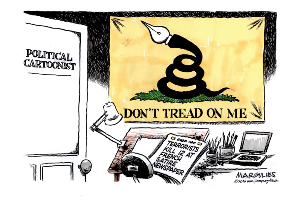 TERROR ATTACK ON FRENCH SATIRE NEWSPAPER  by Jimmy Margulies