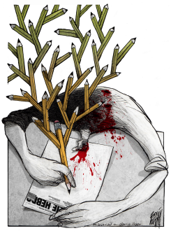 SOLIDARIDAD CON CHARLIE HEBDO / by Angel Boligan