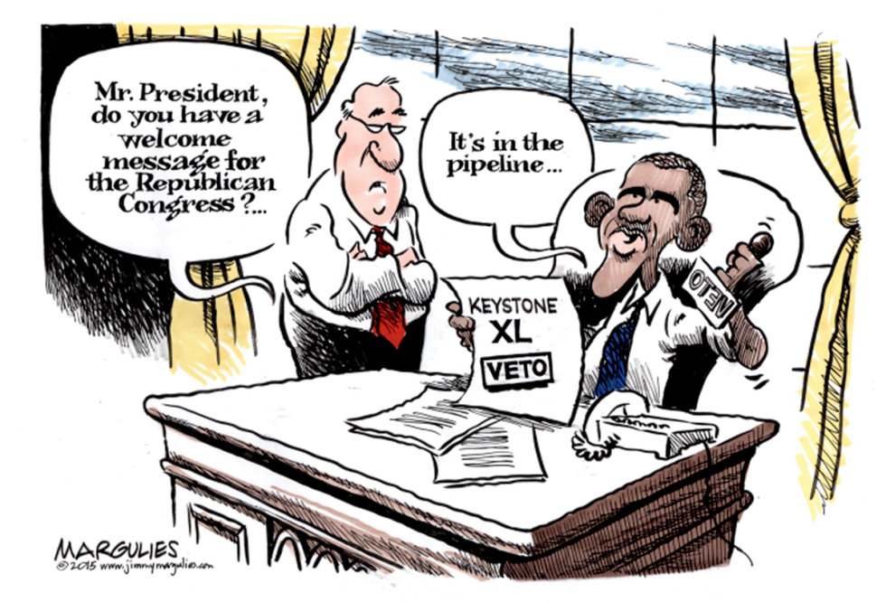 Obama and new Republican Congress color