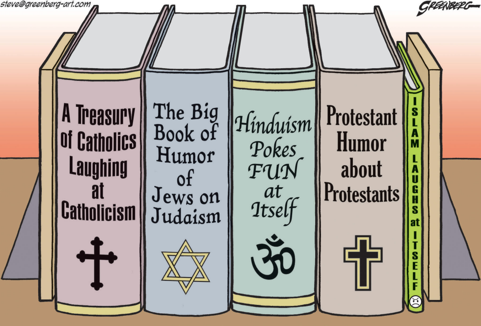 Laughing at religion