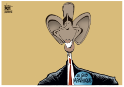 FRANCE MARCHES WHILE AMERICA STAYS HOME,  by Randy Bish