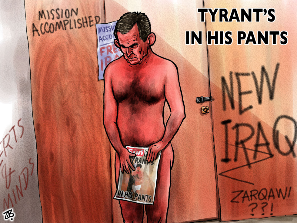  TYRANTS IN HIS PANTS by Emad Hajjaj