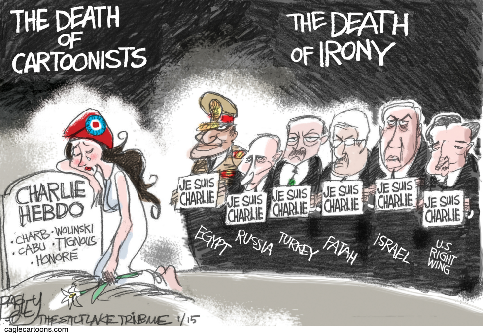  MOURNING CHARLIE HEBDO by Pat Bagley