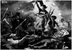LIBERTAD GUIANDO AL PUEBLO by R.J. Matson