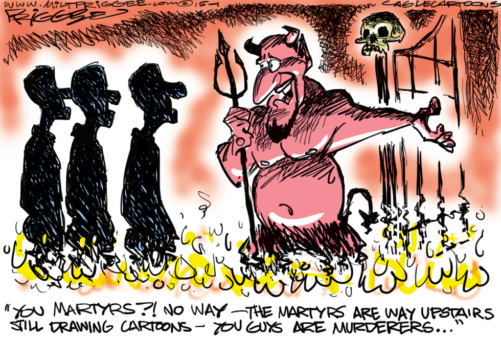  MARTYRS by Milt Priggee