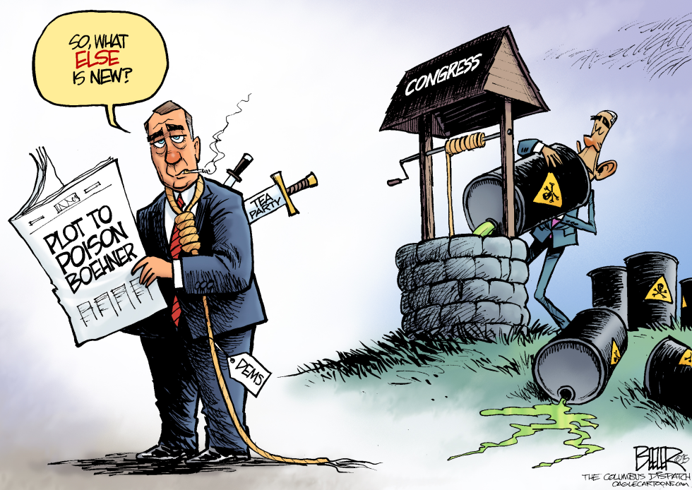  POISONING BOEHNER by Nate Beeler