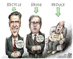 GOP GOING GREEN  by Adam Zyglis