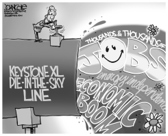 KEYSTONE XL PIE IN THE SKY BW by John Cole