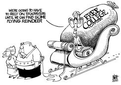 FREE COLLEGE, B/W by Randy Bish