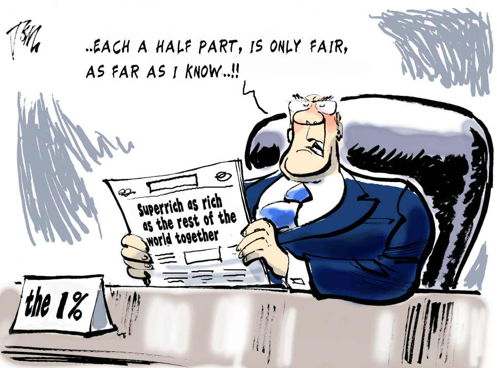 the superrich own half the world