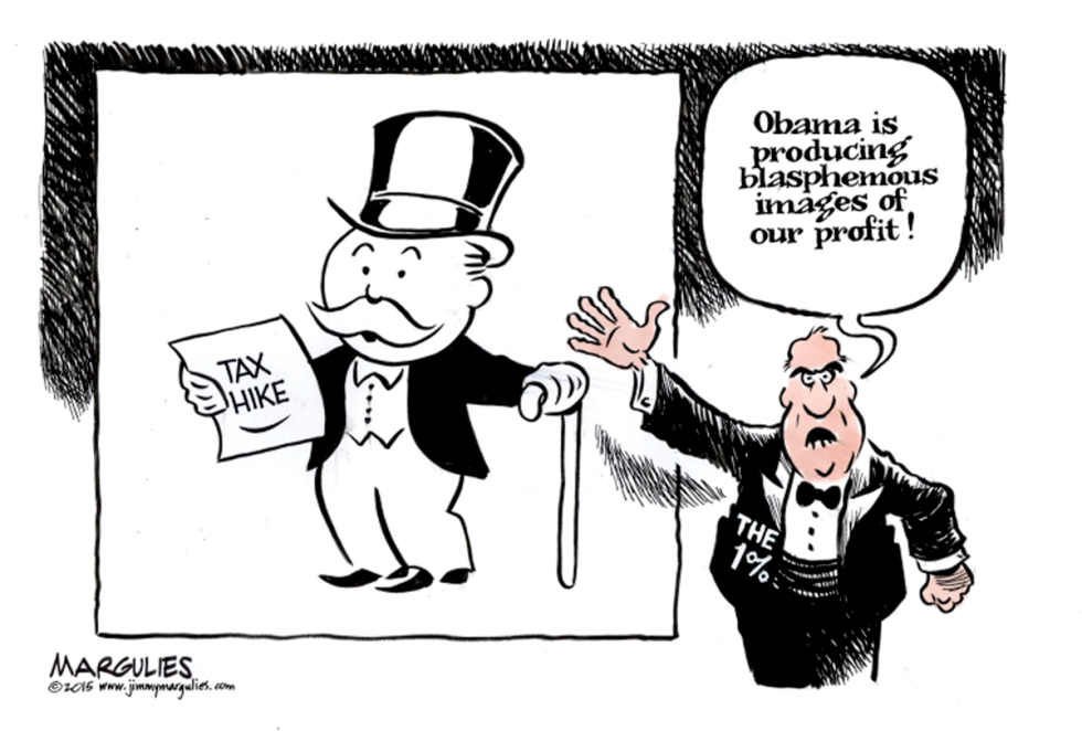 Obama tax hike on the rich color