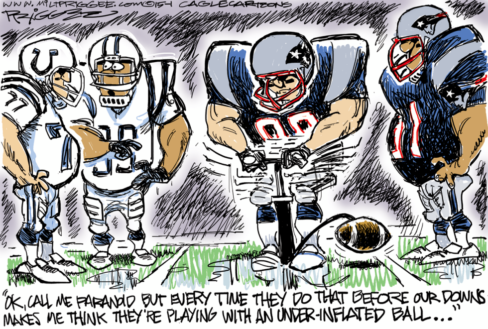  DEFLATEGATE by Milt Priggee