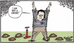 BILL BELICHICK by Bob Englehart