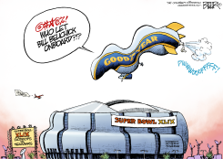 SUPER BOWL DEFLATION  by Nate Beeler