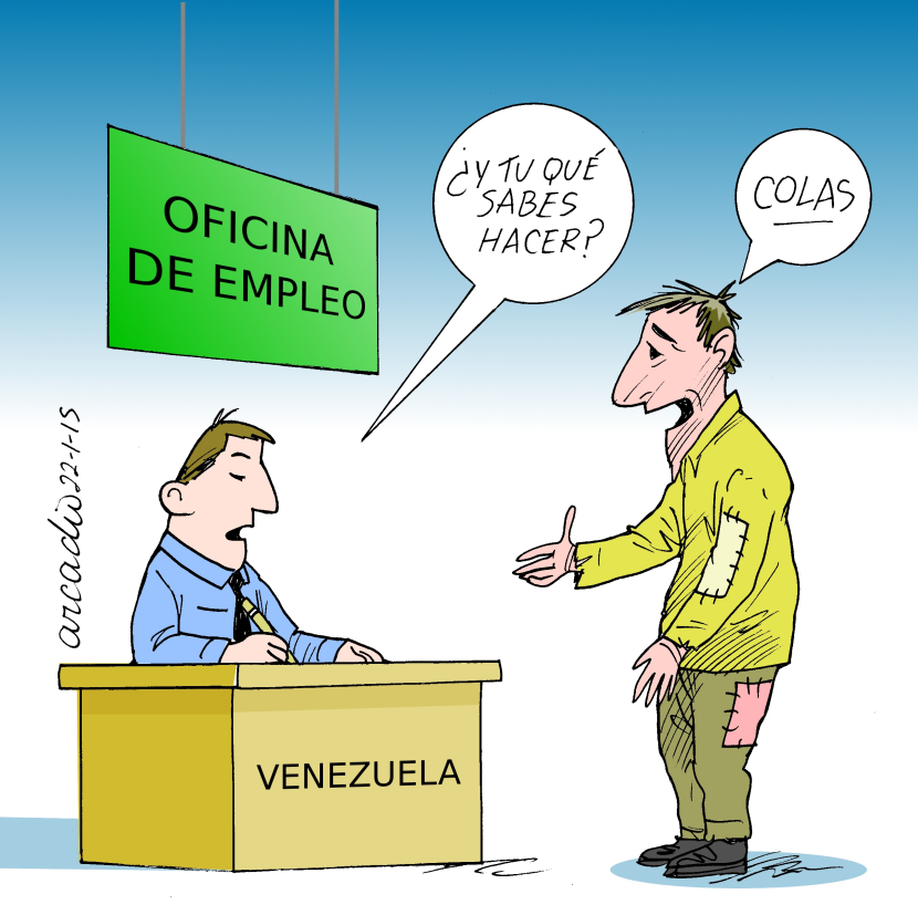 Hacer colas en Venezuela